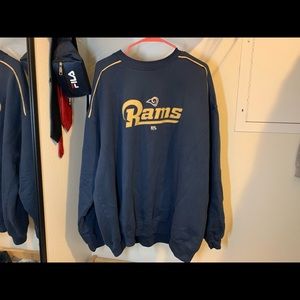 VINTAGE Rams XXL Crew Neck (small tear forearm)